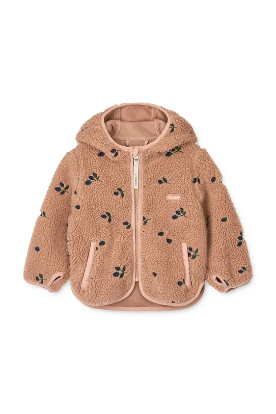 Liewood kurtka niemowlęca Mara Pile Jacket With Ears LW18633.9BYA pomarańczowy AW25