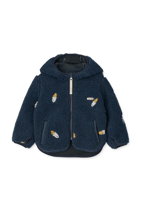 Liewood kurtka niemowlęca Mara Pile Jacket With Ears pozostałe granatowy LW18633.9BYA