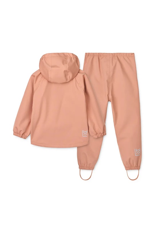 Chłopiec Liewood kurtka i spodnie dziecięce Pedia Rainwear Set LW19909.9BYA pomarańczowy