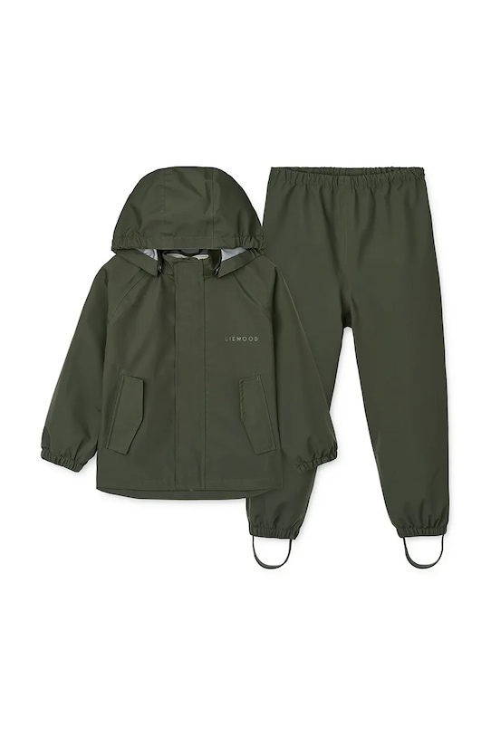 Liewood gyerek kabát és nadrág Pedia Rainwear Set LW19909.9BYA zöld AW25