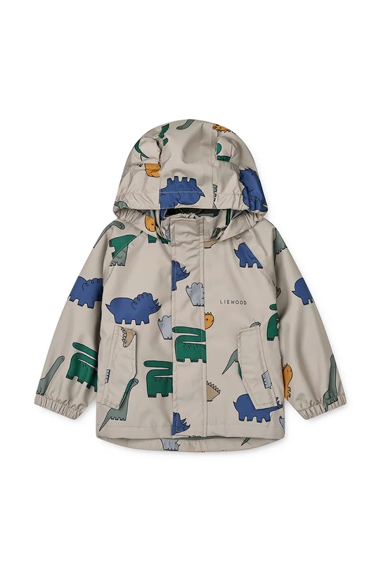 Chłopiec Liewood kurtka i spodnie niemowlęce Manu Rainwear Set LW19910.9BYA szary