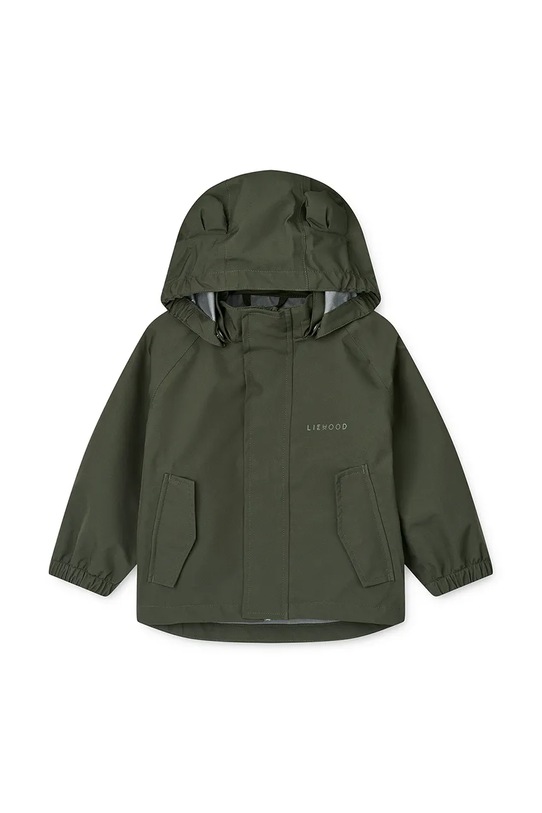 Chłopiec Liewood kurtka i spodnie niemowlęce Manu Rainwear Set LW19910.9BYA zielony