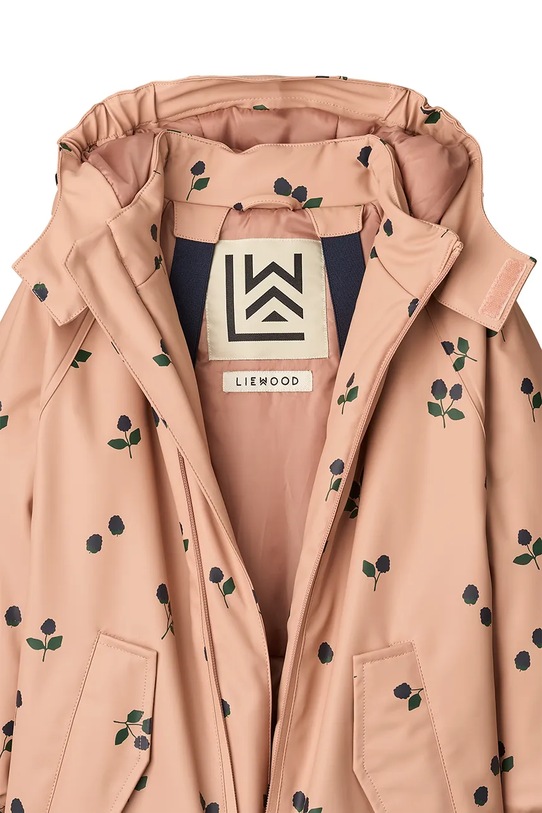Παιδική ολόσωμη φόρμα Liewood Maddy PU Rainsuit πορτοκαλί LW20049.9BYA