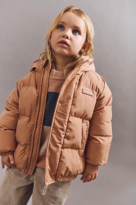 Liewood kurtka Adelina Jacket bez kaptura pomarańczowy LW20192.9BYA