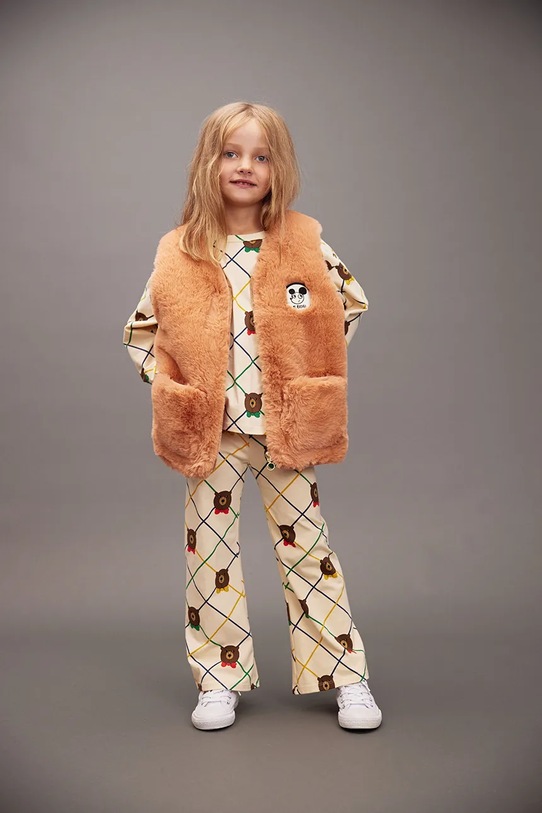 Mini Rodini bezrękawnik dziecięcy Ritzratz przejściowe pomarańczowy 25710108