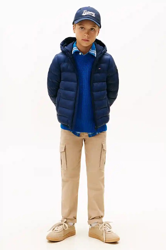Tommy Hilfiger kurtka dziecięca KS0KS00584.9BYA granatowy