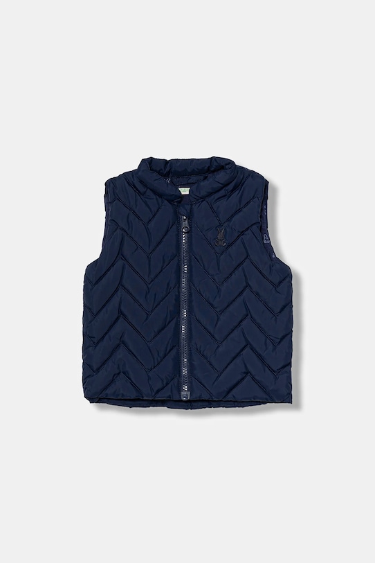 Kojenecká vesta United Colors of Benetton s podšívkou námořnická modř 2WU0AJ005.W.Season.9BYA