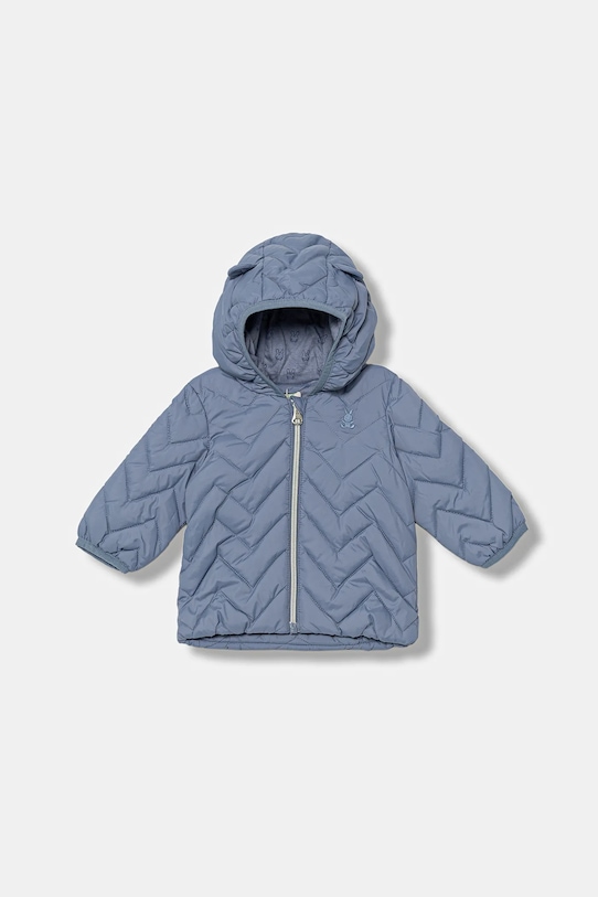 Kojenecká bunda United Colors of Benetton s podšívkou modrá 2WU0AN00W.W.Season.9BYA