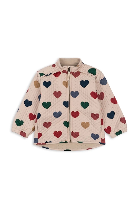 Konges Sløjd kurtka dziecięca THERMO JACKET FRILL bez kaptura beżowy KS100312.9BYA