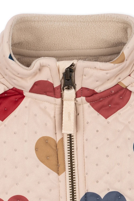 Chłopiec Konges Sløjd kurtka dziecięca THERMO JACKET FRILL KS100312.9BYA beżowy