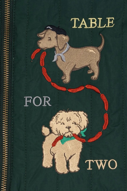 Konges Sløjd kurtka dziecięca JUNO COLLAR JACKET KS105179.9BYA zielony