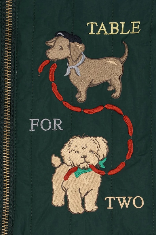 Konges Sløjd kurtka dziecięca JUNO COLLAR JACKET KS105179.9BYA zielony