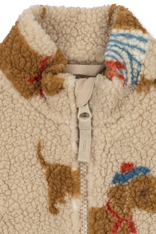 Konges Sløjd kurtka dziecięca JODY TEDDY JACKET GRS beżowy KS105180.9BYA