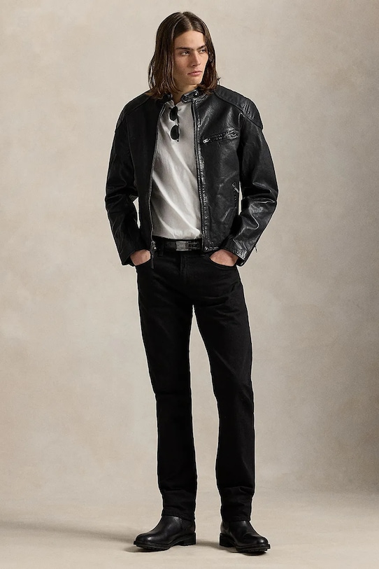 Одежда Кожаная куртка Polo Ralph Lauren 710970573 чёрный