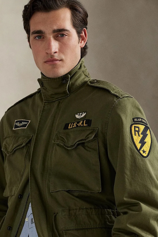 Памучно яке Polo Ralph Lauren зелен 710970575