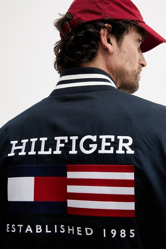 Tommy Hilfiger kurtka bomber MW0MW40647 granatowy