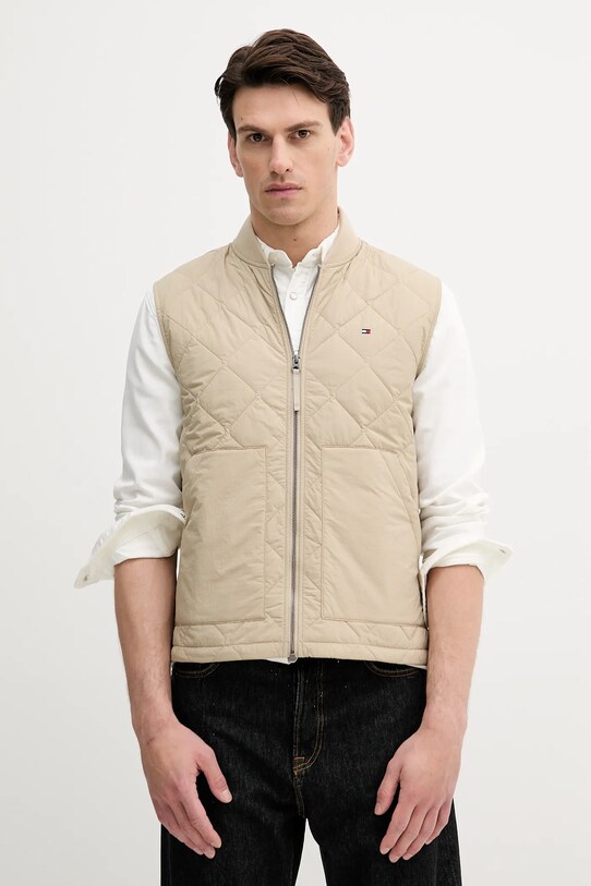 Tommy Hilfiger bezrękawnik beżowy MW0MW39647