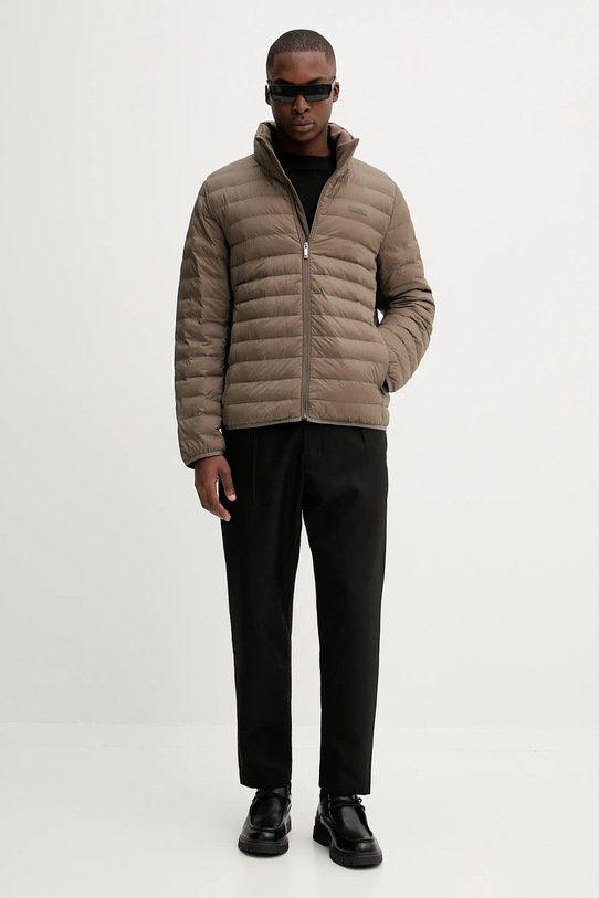 Μπουφάν Calvin Klein LV04LC506G καφέ AW25