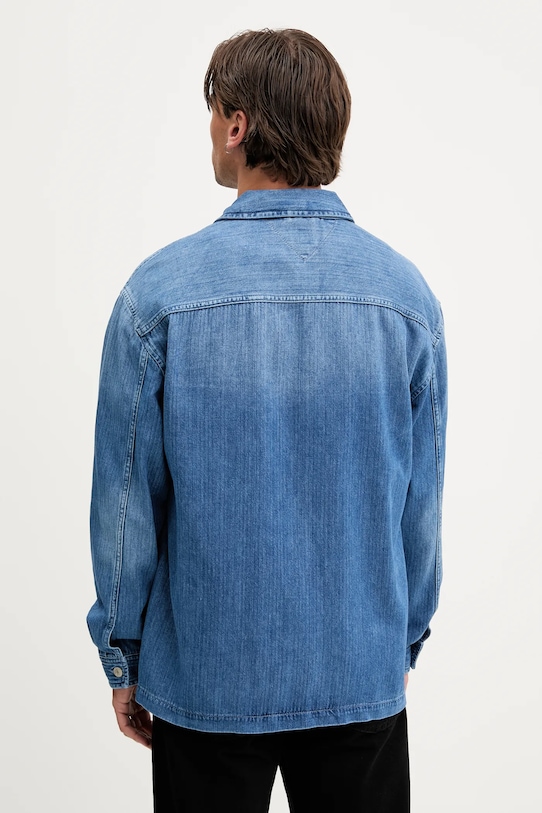 Odzież Tommy Jeans kurtka koszulowa DM0DM21241 niebieski