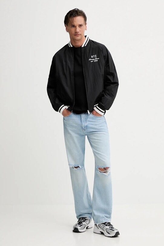 Куртка-бомбер Tommy Jeans DM0DM21668 чорний AW25