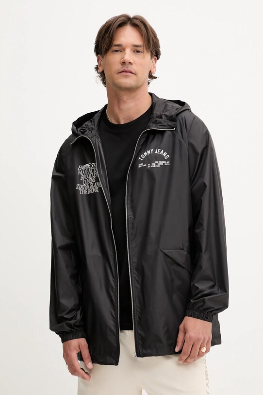 Tommy Jeans geacă necaptusit negru DM0DM21679