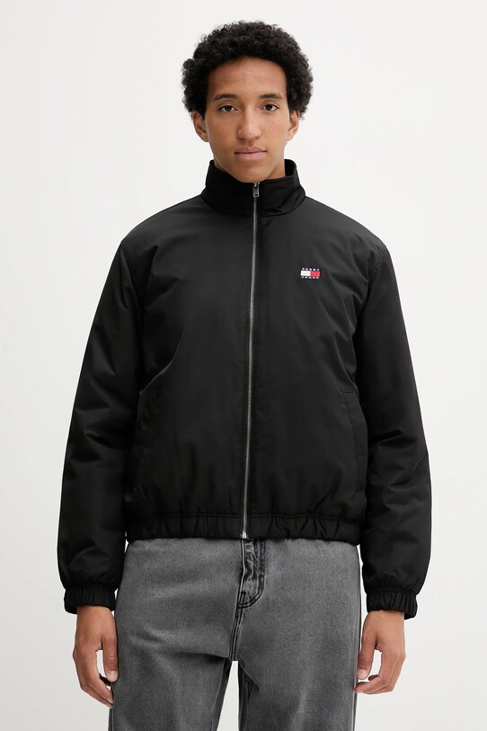 Tommy Jeans kurtka bez kaptura czarny DM0DM21936