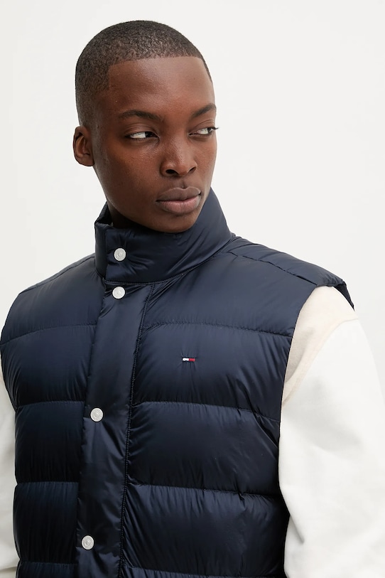 Tommy Jeans vestă de puf bleumarin DM0DM21777