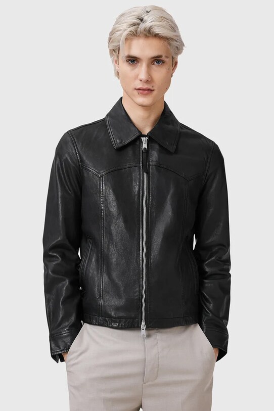 Шкіряна куртка AllSaints NELLCOT M019LC