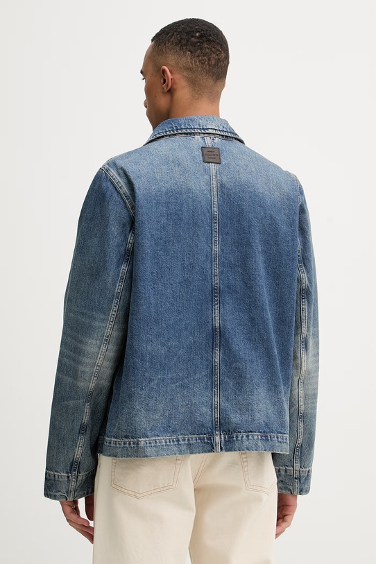 Odzież AllSaints kurtka jeansowa męska bawełniana EXILE M030OC niebieski