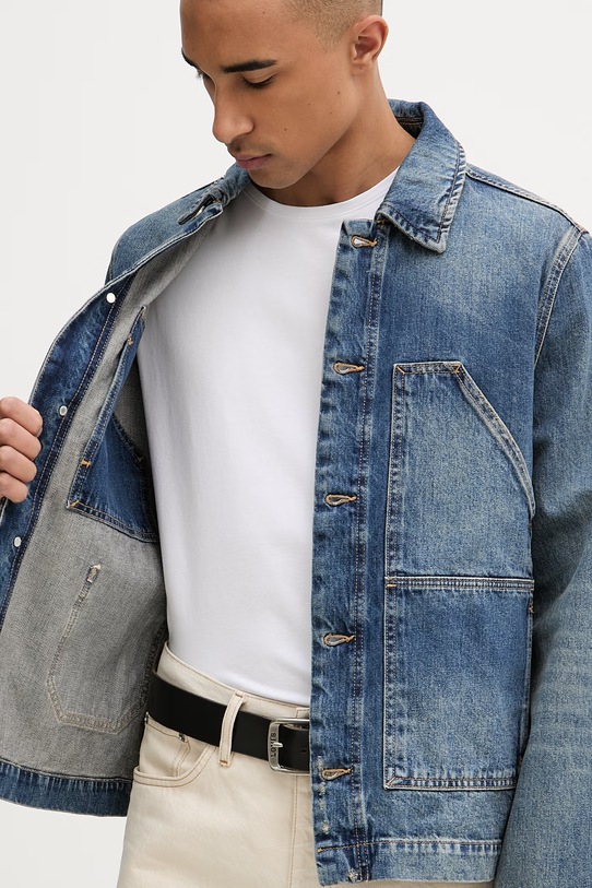 AllSaints kurtka jeansowa męska bawełniana EXILE M030OC
