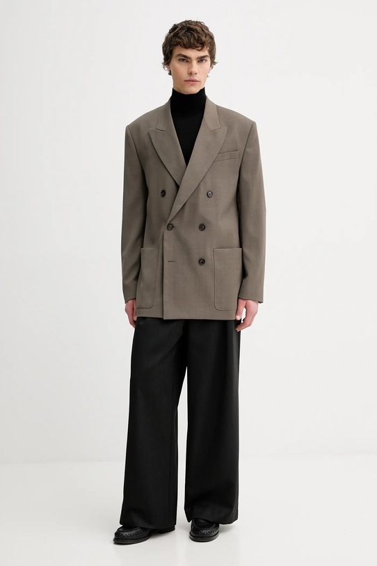 Filippa K marynarka z dodatkiem wełny 31234.FK brązowy AW25