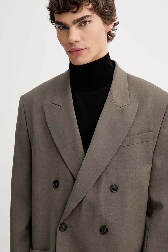 Filippa K marynarka z dodatkiem wełny brązowy 31234.FK