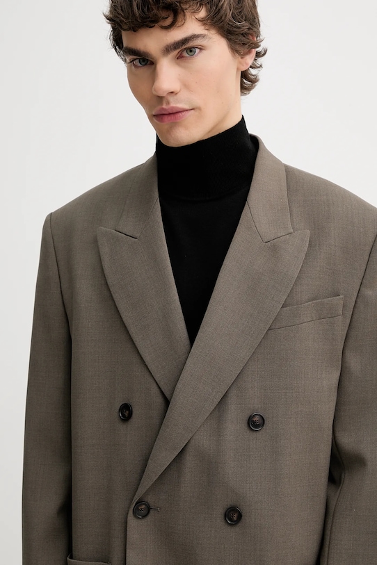 Filippa K marynarka z dodatkiem wełny brązowy 31234.FK