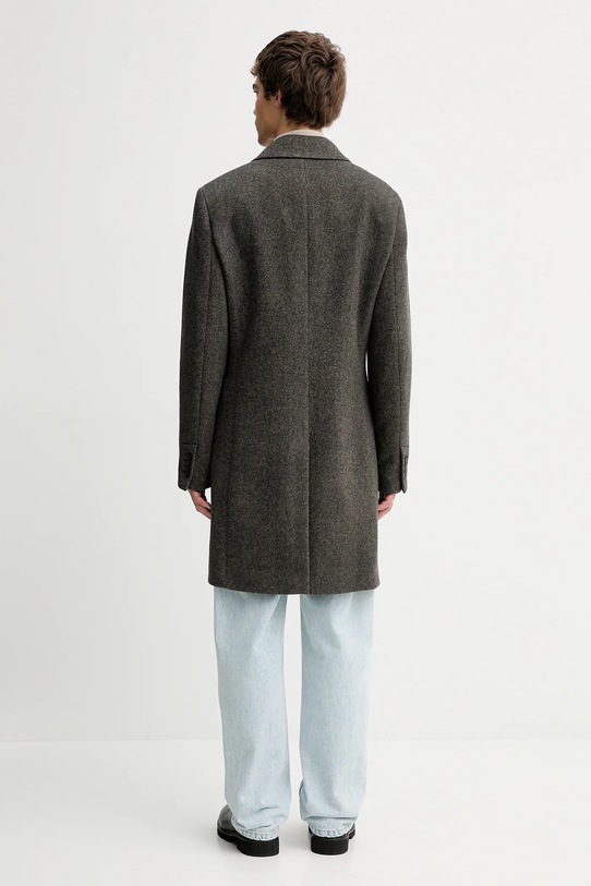 Odzież Filippa K płaszcz z dodatkiem wełny 31964.FK szary