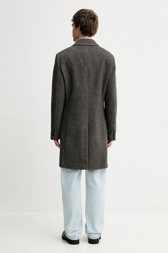 Odzież Filippa K płaszcz z dodatkiem wełny 31964.FK szary