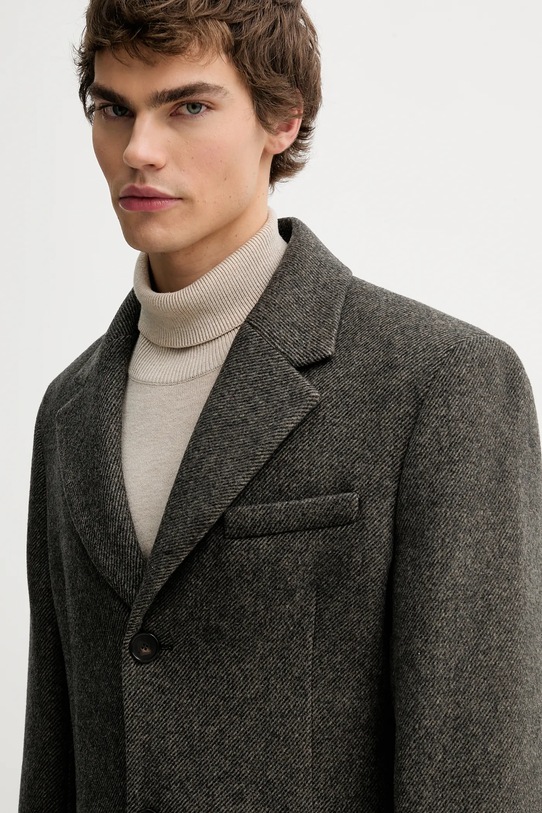 Filippa K płaszcz z dodatkiem wełny szary 31964.FK