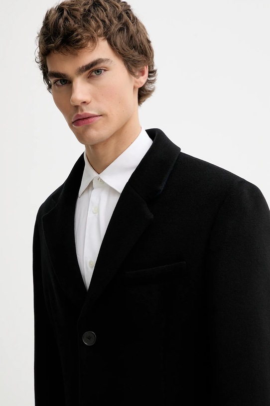 Filippa K płaszcz z dodatkiem wełny czarny 31659.FK