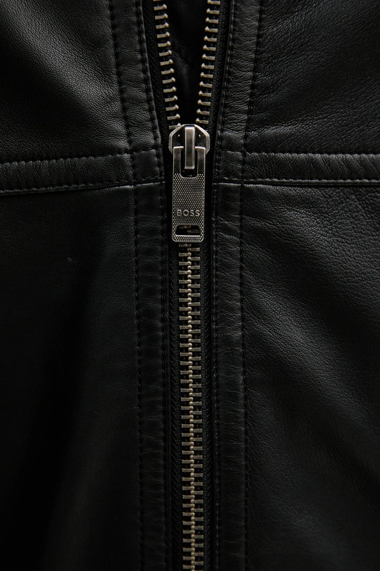 BOSS Orange geacă de piele 50543240 negru