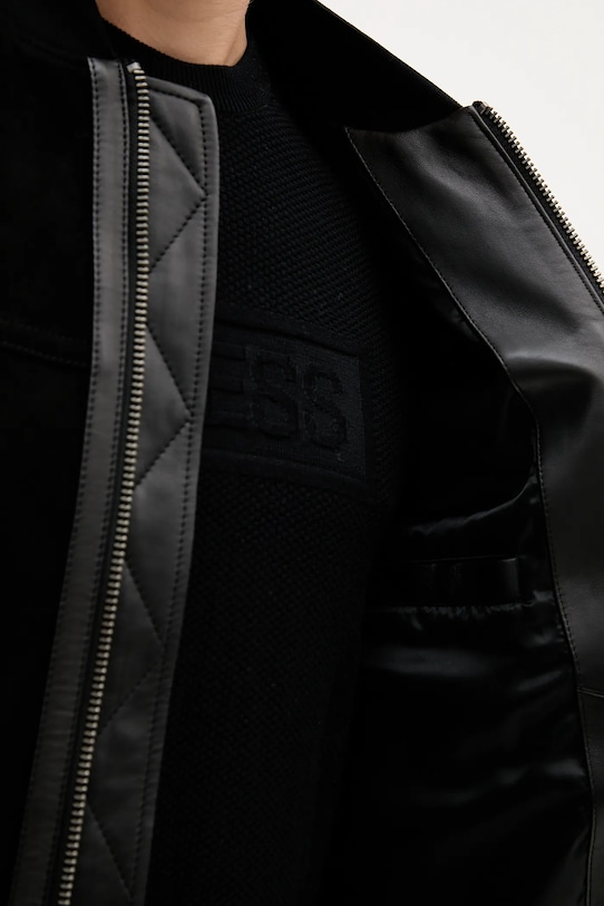 BOSS Orange geacă din piele întoarsă Johice 50543505