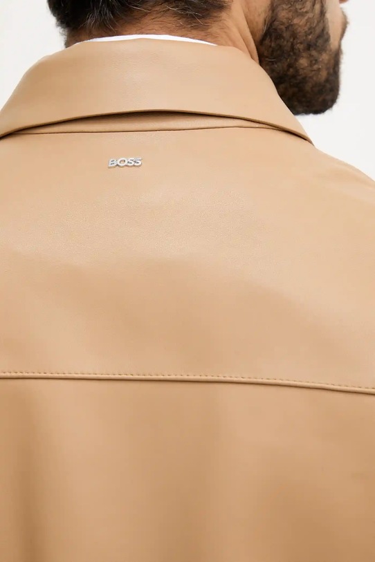 BOSS bőrdzseki 50543222 zöld