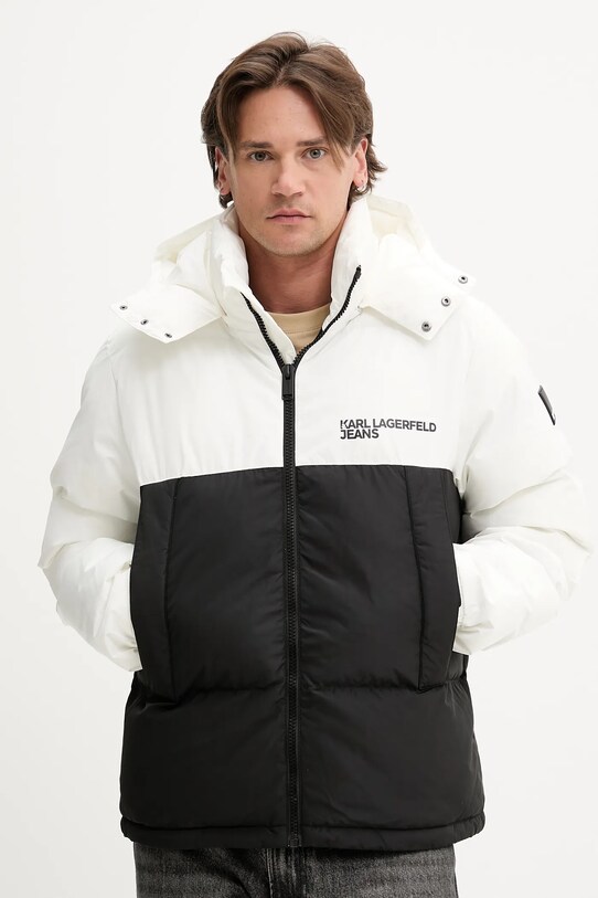 Karl Lagerfeld Jeans rövid kabát szigetelt fekete A3M15034