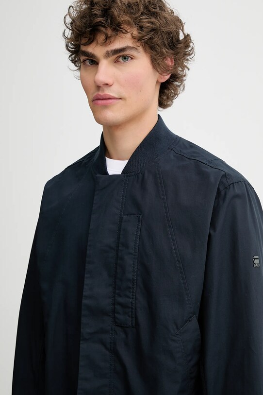 G-Star jachetă de bumbac bleumarin D26193.C973