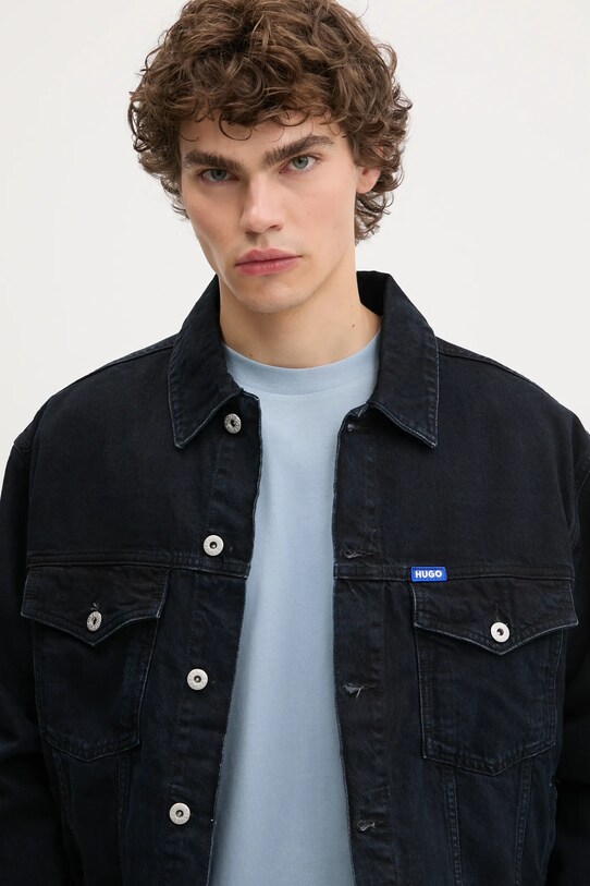 Hugo Blue kurtka jeansowa granatowy 50541714