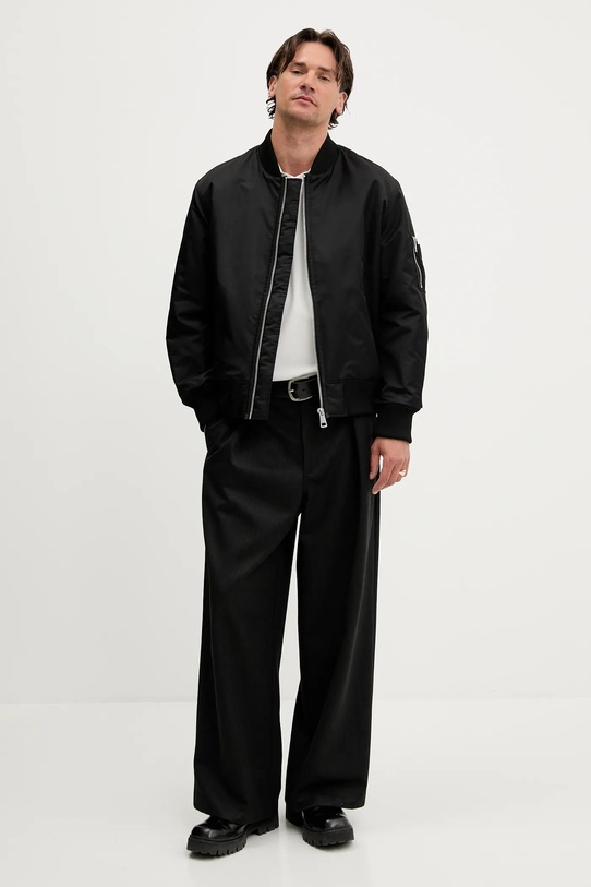 Hugo Blue geacă bomber 50548696 negru AW25