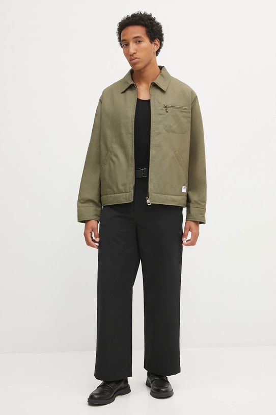 Памучно яке Hugo Blue 50548713 зелен AW25
