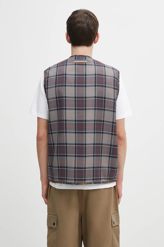 Odzież Barbour bezrękawnik bawełniany x Paul Smith Liner MLI0061TN28 brązowy