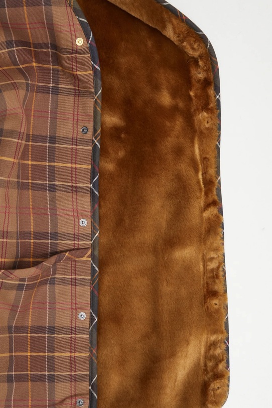 Bavlněná vesta Barbour x Paul Smith Liner MLI0061TN28 hnědá