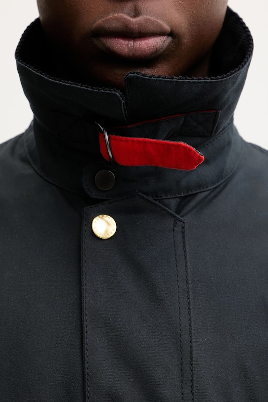 Barbour kurtka bawełniana x Paul Smith Beeston Wax granatowy MWX2514NY51