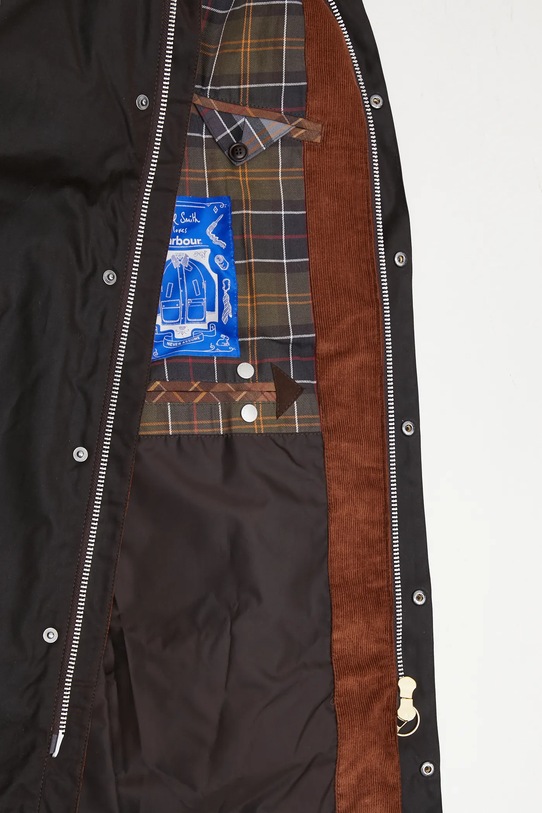 Barbour x Paul Smith kurtka bawełniana Beeston Wax MWX2514RU71