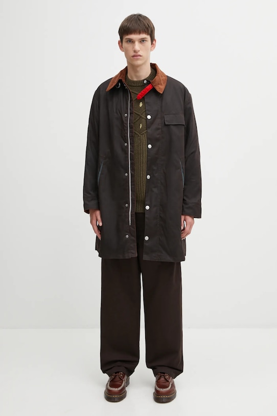 Barbour x Paul Smith kurtka bawełniana Beeston Wax MWX2514RU71